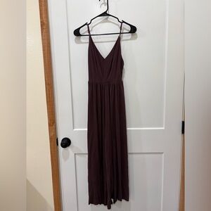 Silence + Noise Deep Purple Jumpsuit